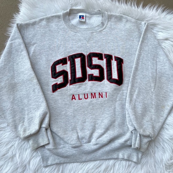 Vintage Made in USA Russel SDSU Alumni Crewneck Sweatshirt - Picture 7 of 7
